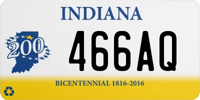 IN license plate 466AQ