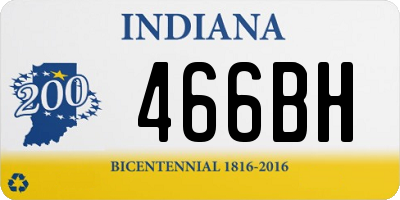 IN license plate 466BH