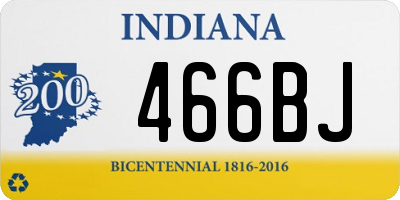 IN license plate 466BJ