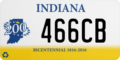 IN license plate 466CB