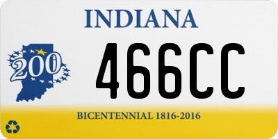 IN license plate 466CC