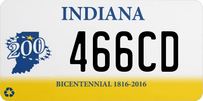 IN license plate 466CD