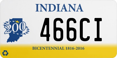 IN license plate 466CI