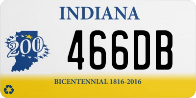 IN license plate 466DB