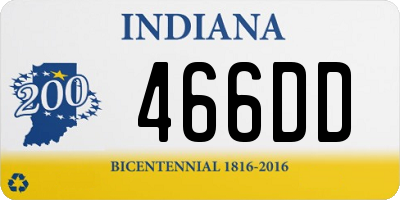 IN license plate 466DD