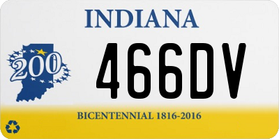 IN license plate 466DV