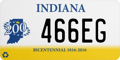 IN license plate 466EG