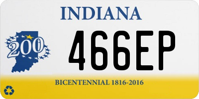 IN license plate 466EP