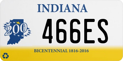 IN license plate 466ES