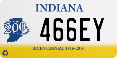 IN license plate 466EY