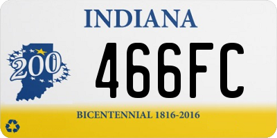 IN license plate 466FC