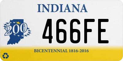 IN license plate 466FE