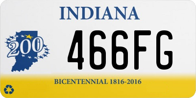 IN license plate 466FG