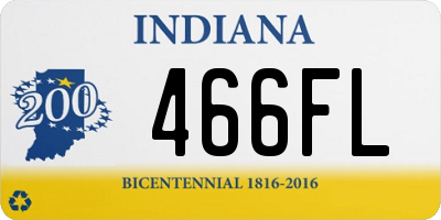 IN license plate 466FL