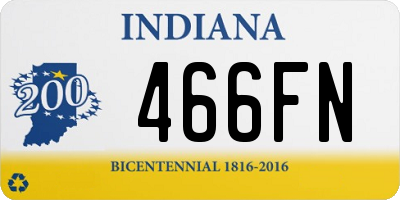 IN license plate 466FN