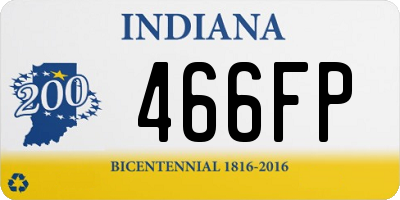 IN license plate 466FP