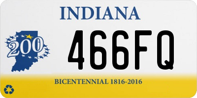 IN license plate 466FQ