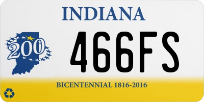 IN license plate 466FS