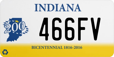 IN license plate 466FV