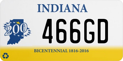 IN license plate 466GD