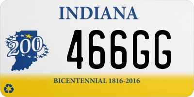 IN license plate 466GG