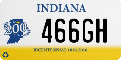 IN license plate 466GH