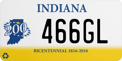 IN license plate 466GL