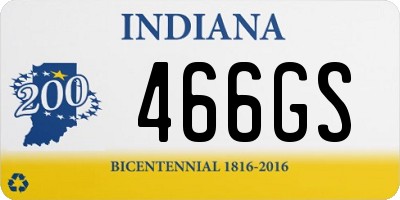 IN license plate 466GS