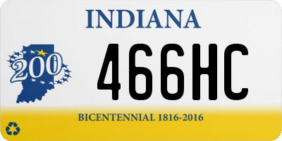 IN license plate 466HC