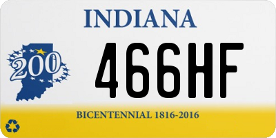 IN license plate 466HF