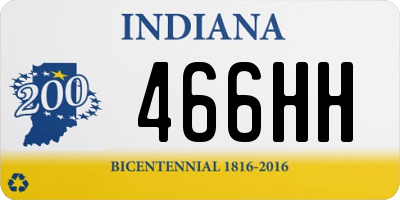 IN license plate 466HH