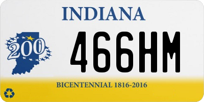 IN license plate 466HM