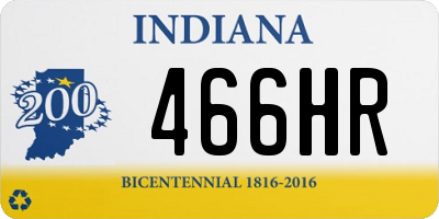 IN license plate 466HR