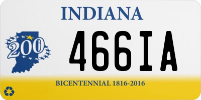 IN license plate 466IA