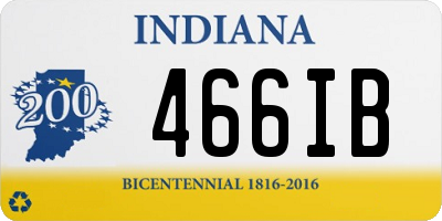 IN license plate 466IB