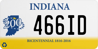 IN license plate 466ID