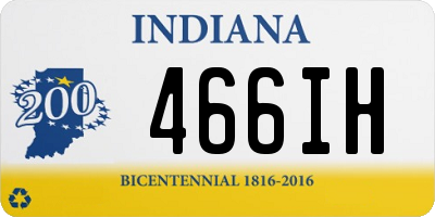 IN license plate 466IH