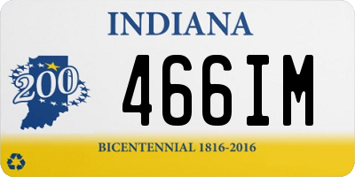 IN license plate 466IM