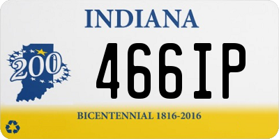 IN license plate 466IP