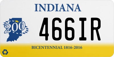 IN license plate 466IR