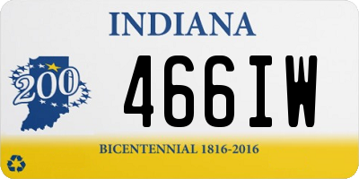 IN license plate 466IW