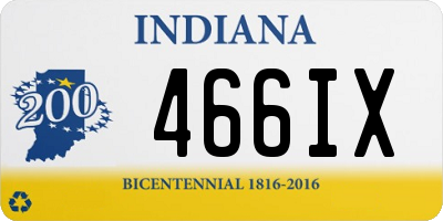 IN license plate 466IX