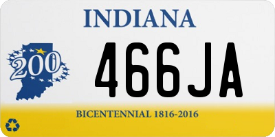 IN license plate 466JA