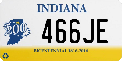 IN license plate 466JE