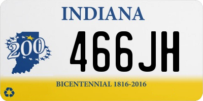 IN license plate 466JH