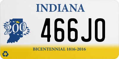 IN license plate 466JO