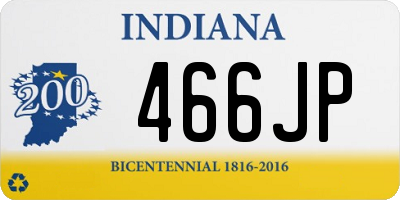 IN license plate 466JP