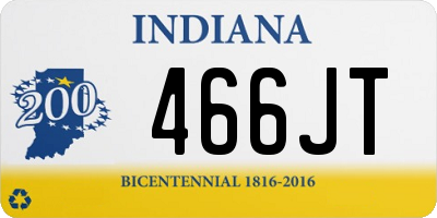 IN license plate 466JT