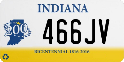 IN license plate 466JV