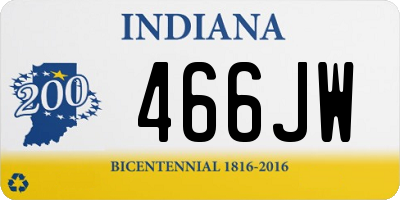IN license plate 466JW